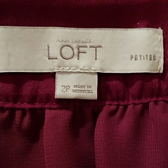 Ann Taylor Loft Raspberry sleeveless dress 2P - Picture 7 of 8